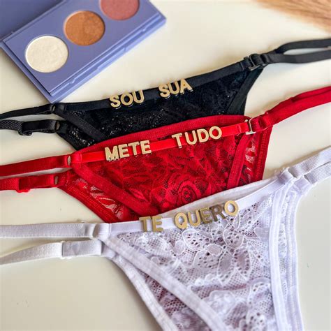 Tanga Nomes Frases Prontas Sensuais Romance Calcinha Lingerie Dia