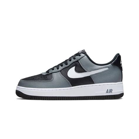 Nike Air Force 1 Low Grey Black Cut Out SwooshNike Air Force 1 Low Grey