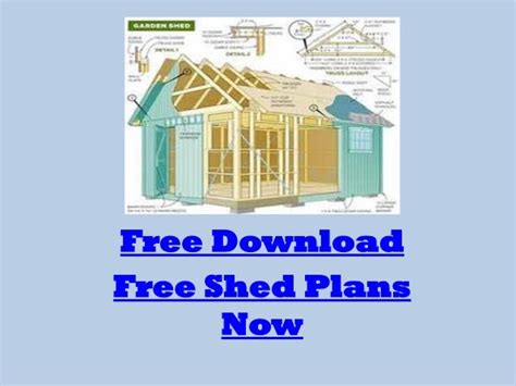 Free garden storage shed plans kits