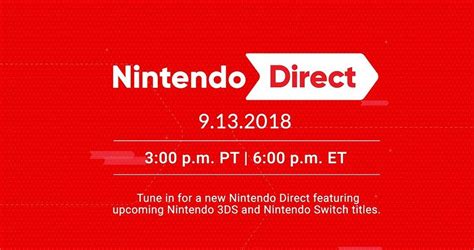 Watch The September 2018 Nintendo Direct Livestream - Gameranx