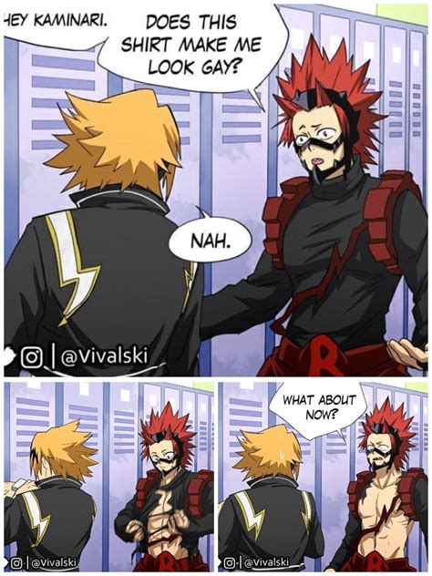 BNHA MHA Kirishima Credit Vivalski Boku No Hero Academia Funny