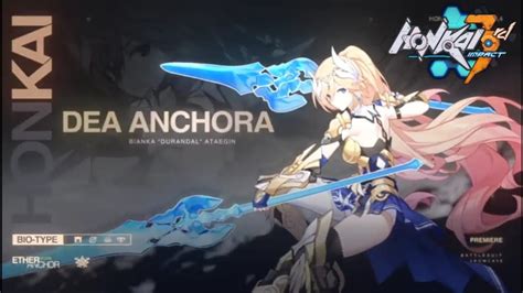 Panduan Animasi Dea Anchora Honkai Impact Rd Damage Dan Skill