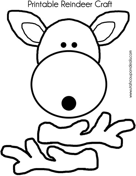 Reindeer Head Coloring Pages - Coloring Home