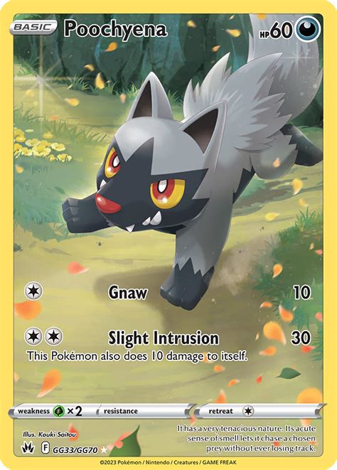 Poochyena Crown Zenith Pokemon Card Pikawiz