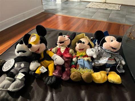 Mickey Mouse Disney Mini Bean Bag Plushies Scarecrow Etsy