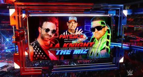 Graphic Shown During Wwe Payback Kickoff Show Promoting John Cena As