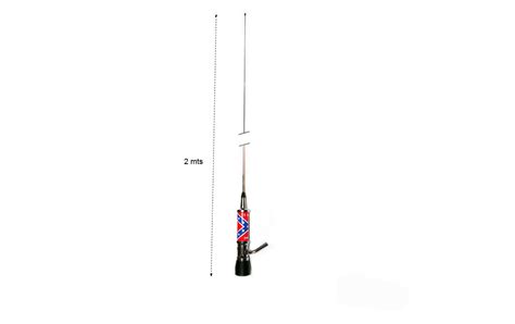 Antenne Pliante Lemm Turbo Pl Rebel Flag Cb Longueur Cm