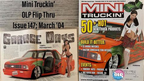 Mini Truckin Magazine Issue March Youtube