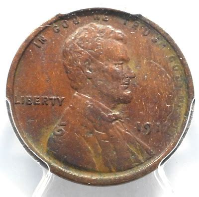 Lincoln Cent Double Struck Rotated In Collar Mint Error Pcgs