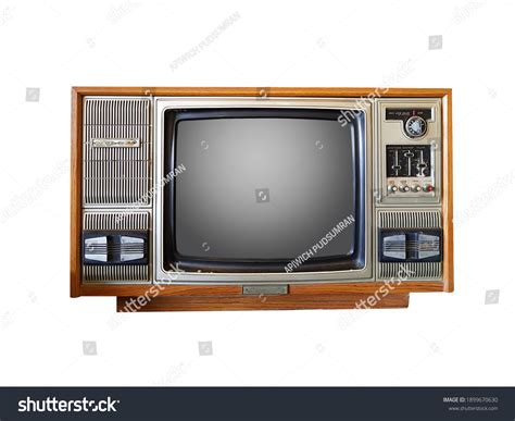 Vintage Television Old Tv Isolate On Stock Photo Shutterstock