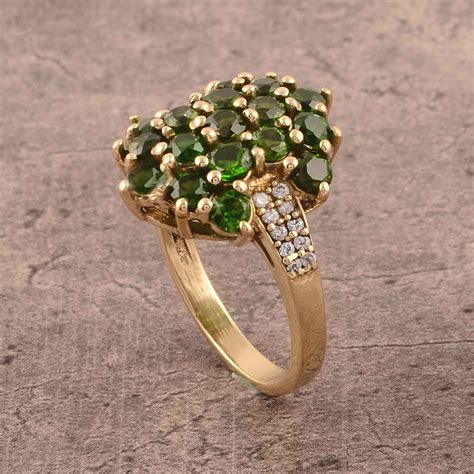 Vintage Opal And Peridot Ring Aurora Gold Rings