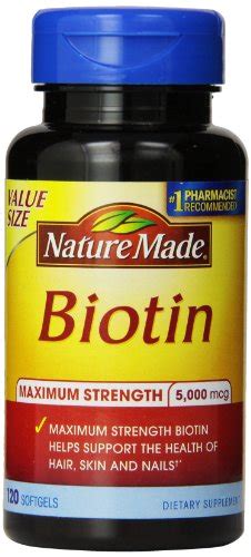 Buy Nature Made Maximum Strength Biotin Value Size Liquid Softgel