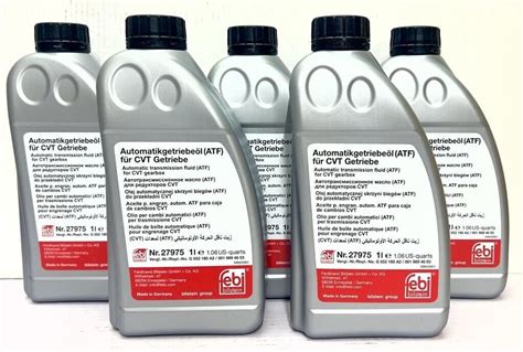 Febi Audi Vw Seat Skoda Atf Cvt Automatic Gearbox Oil Fluid Litres