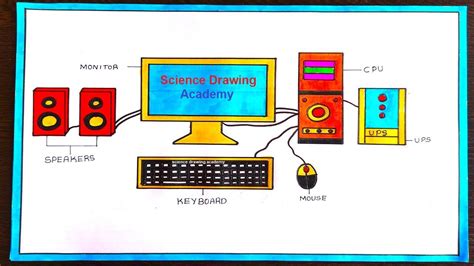 computer drawing(desktop) easy with color and parts - diy | science ...