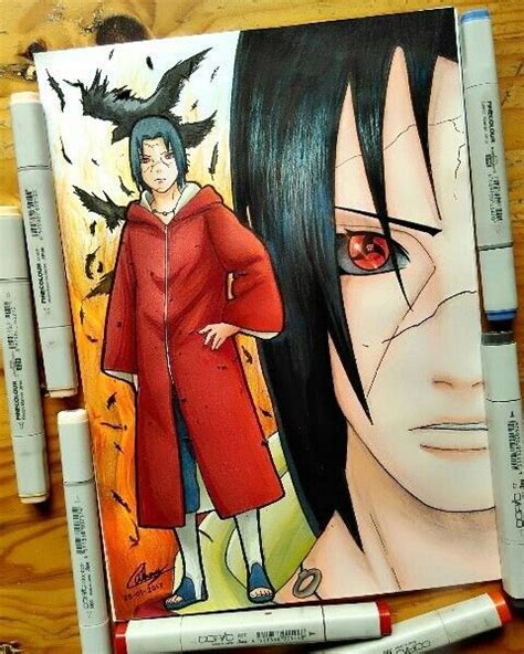 Itachi Drawing With Color