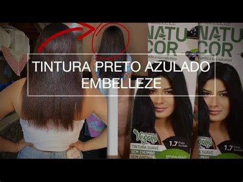 Pintei Meu Cabelo De Preto Azulado A Tinta Da EMBELLEZE NATUCOR 7