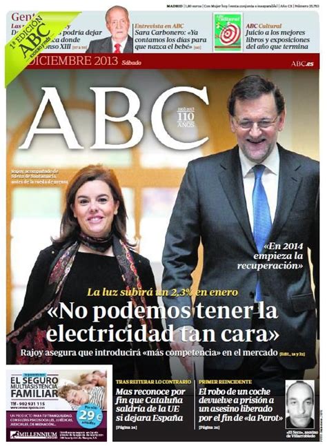 La Portada De Abc Del S Bado De Diciembre Portadas Abc Libros