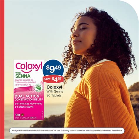 coloxyl  senna   dual action pharmacist advice