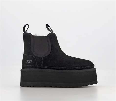 Ugg Neumel Platform Chelsea Boots Black Womens Chelsea Boots