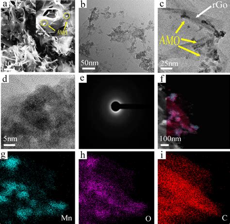 Morphology And Structure Characterization Of Amo Rgo A Sem And Bc Tem