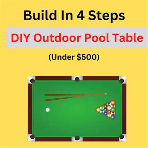 DIY Outdoor Pool Table | Build In 4 Steps (Under $500)