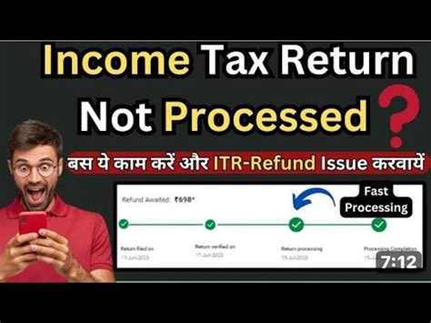 Income Tax Return Not Processed Itr Refund Issue