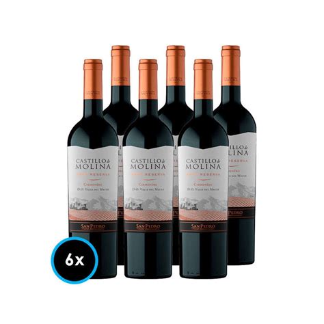 Booz Cl X Vino Castillo De Molina Reserva Carmenere Cc