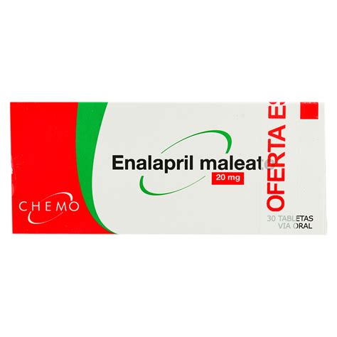 Comprar Enalapril Maleato Chemo 20 Mg Precio Indicado Por Unidad