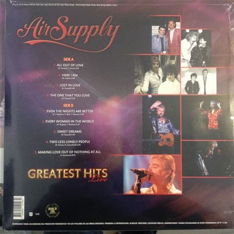 AIR SUPPLY – GREATEST HITS LIVE – America Dvd