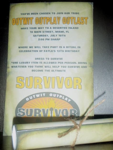 Pin By Karen Kazmorck On Survivor Themed Party Survivor Birthday