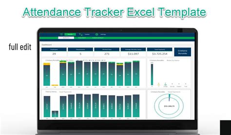 Attendance Tracker Excel Template, Employee Tracker, Employee ...