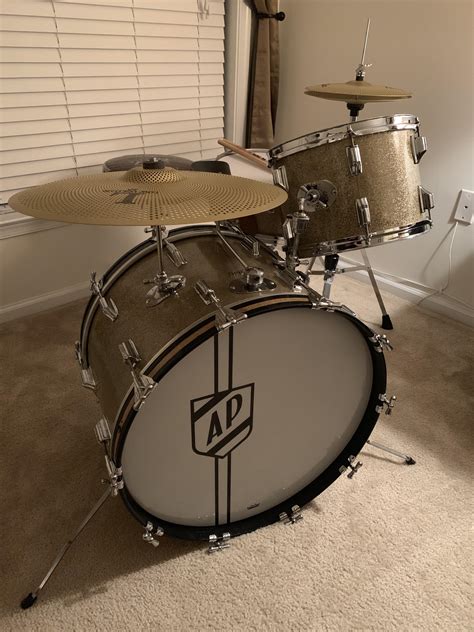 Inherited My Great Grandfathers Rogers Drum Set From The 60s Have