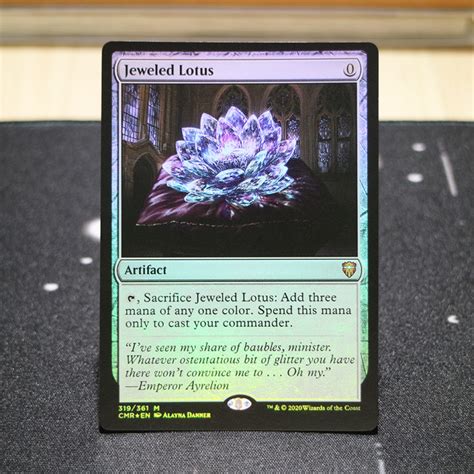 Jeweled Lotus Commander Legends Cmr Foil Mtg Proxy Magic The