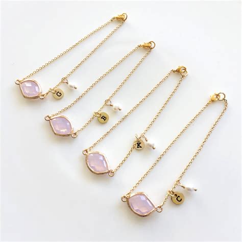 Best Friend Bridesmaids Bracelet Gift 14K Gold Plated - Etsy