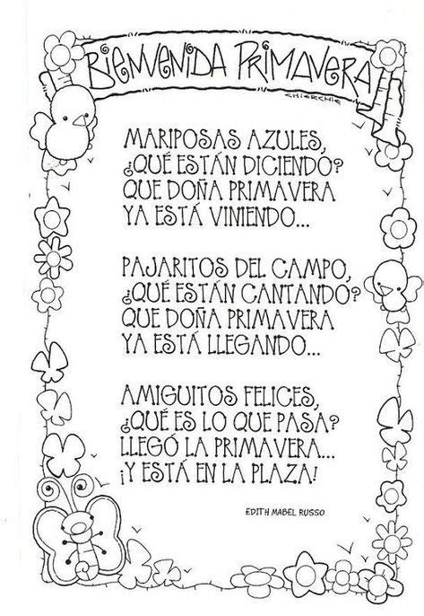 Poemas y rimas infantiles de la primavera para niños Poemas