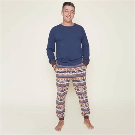 Pyjama homme navy camel Charlie Choe Poyète Depairon