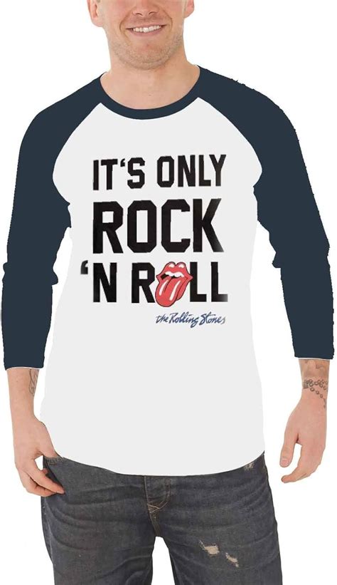 Rolling Stones Official T Shirt Its Only Rock N Roll Baseball 34