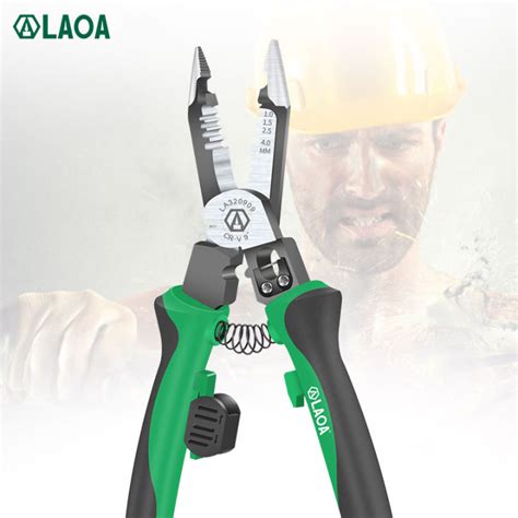 Laoa Wire Stripper Inch Cr V Steel Long Nose Pliers Terminal Crimping