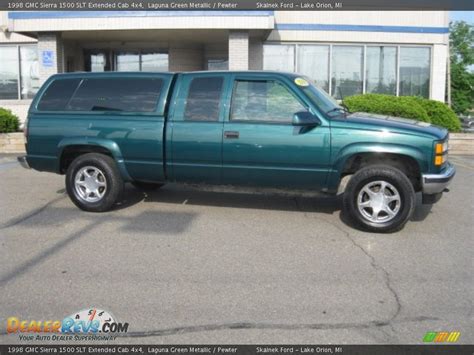 1998 Gmc Sierra 1500 Slt Extended Cab 4x4 Laguna Green Metallic