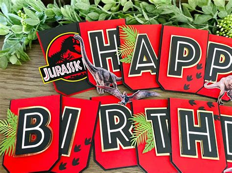 Jurassic Park Banner, Jurassic Park Birthday, Jurassic Park Decor - Etsy