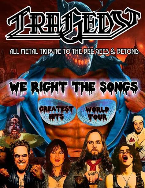 Tragedy All Metal Tribute To The Bee Gees And Beyond At Audio Glasgow