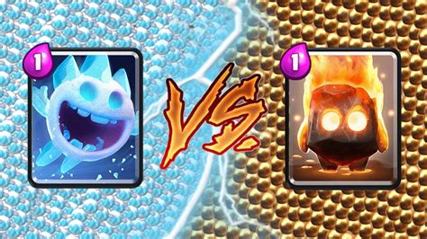 Ice Spirit Vs Fire Spirit Clash Royale Challenge 283 Youtube