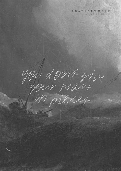 "You don't give Your heart in pieces." // Pieces // Amanda Cook # ...