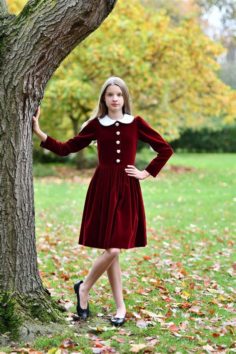 Red Velvet Girls Dress