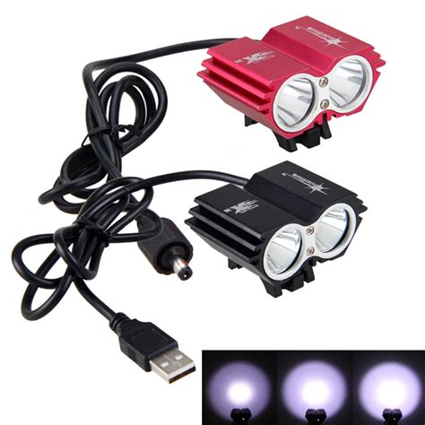 Waterdichte Usb Fiets Licht 8000LM Led Voorkant Fiets Koplamp Dual