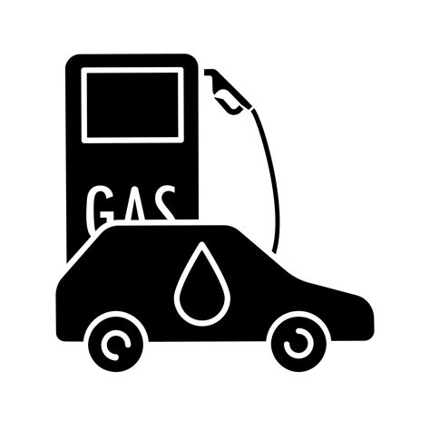 Filling Station Glyph Icon Petrol Pump Gasoline Stand Gas Station