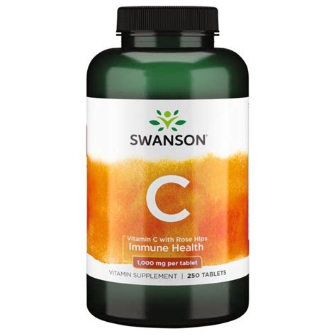 Swanson Premium C 1000 With Rose Hips 1 000 Mg 250 Tabs Swanson