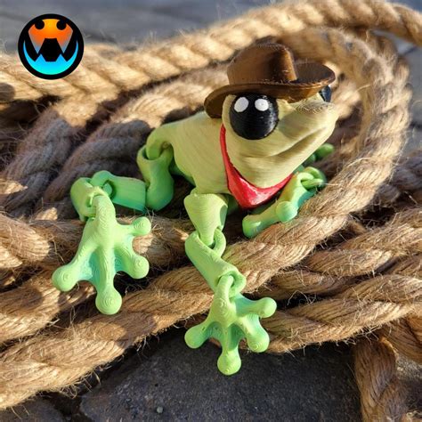 Cowboy Frog 3d Model By Cinderwing3d On Thangs