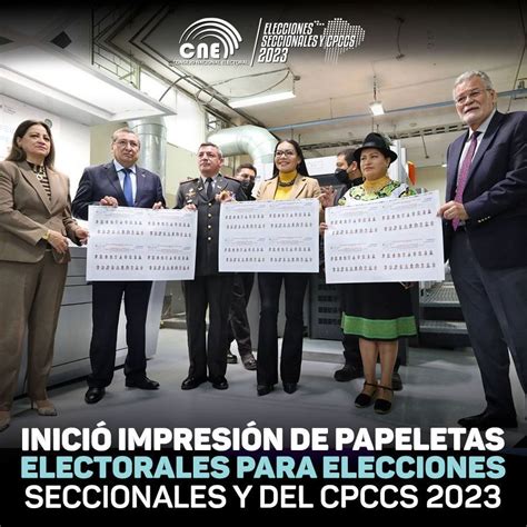 Inició Impresión De Papeletas Electorales Para Elecciones Seccionales Y