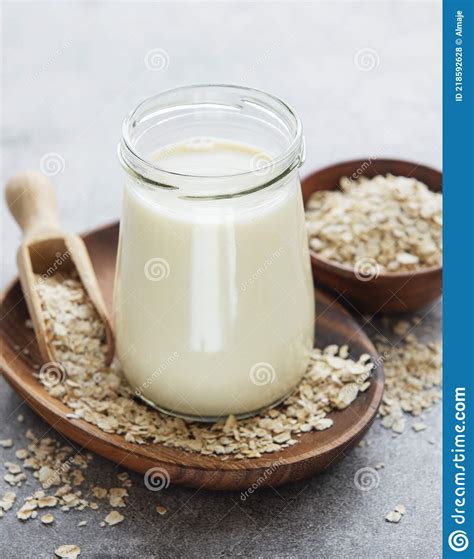 Vegan Oat Milk, Non Dairy Alternative Milk Stock Photo - Image of